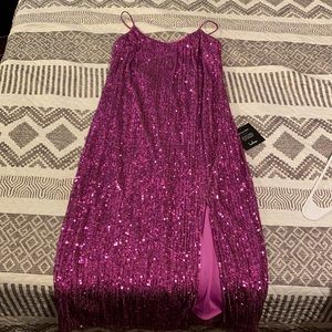 Lulus purple sequins dress